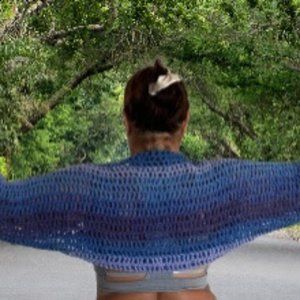 Handmade crochet light weight shrug small/medium cover up all seasons crop top